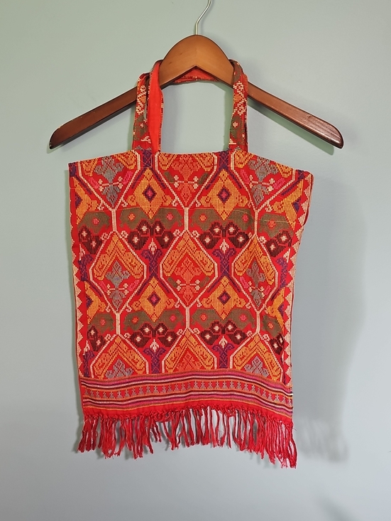 Handbags - Cretan Vourgia Style Bag - Raised Texture Embroidery